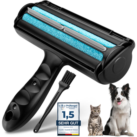 FusselZz Home Premium Fusselrolle Schwarz - selbstreinigend und wiederverwendbar